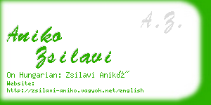 aniko zsilavi business card